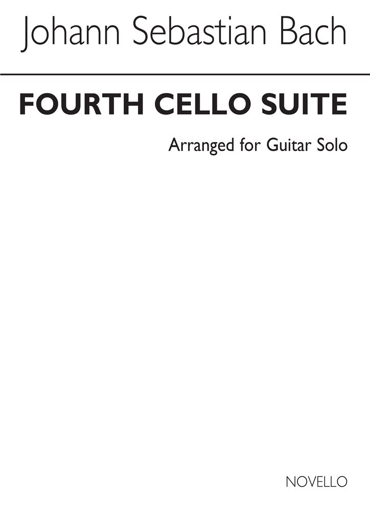 Fourth Cello Suite-BWV1010-Guitar